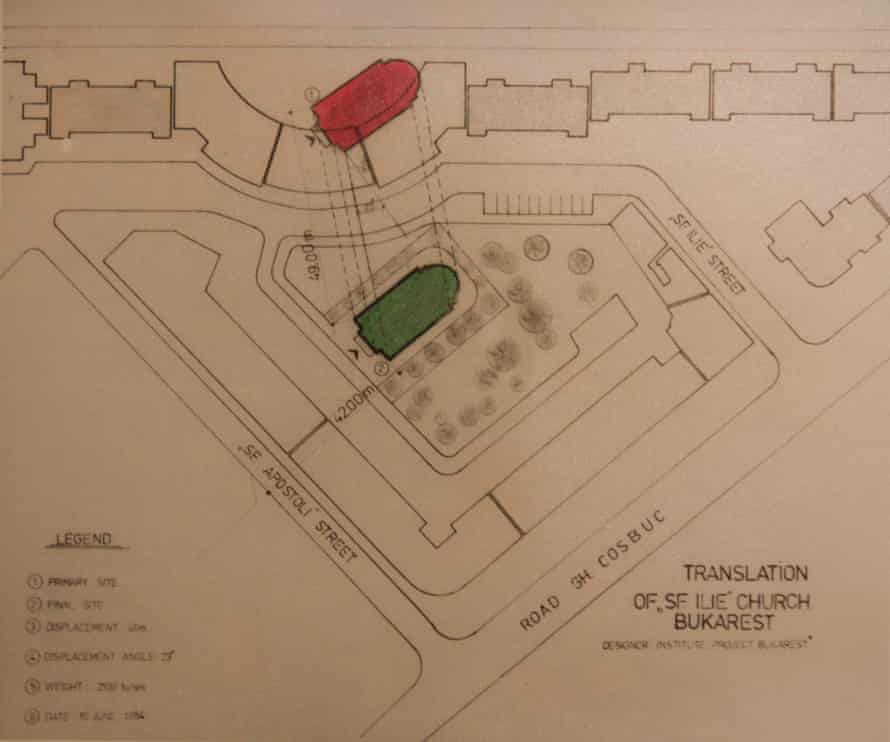 A design for relocating a church.
